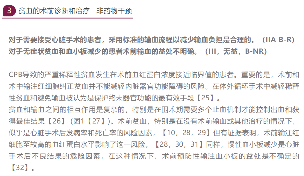【解读】美国心胸外科患者血液管理临床实践指南(2021版)(三)